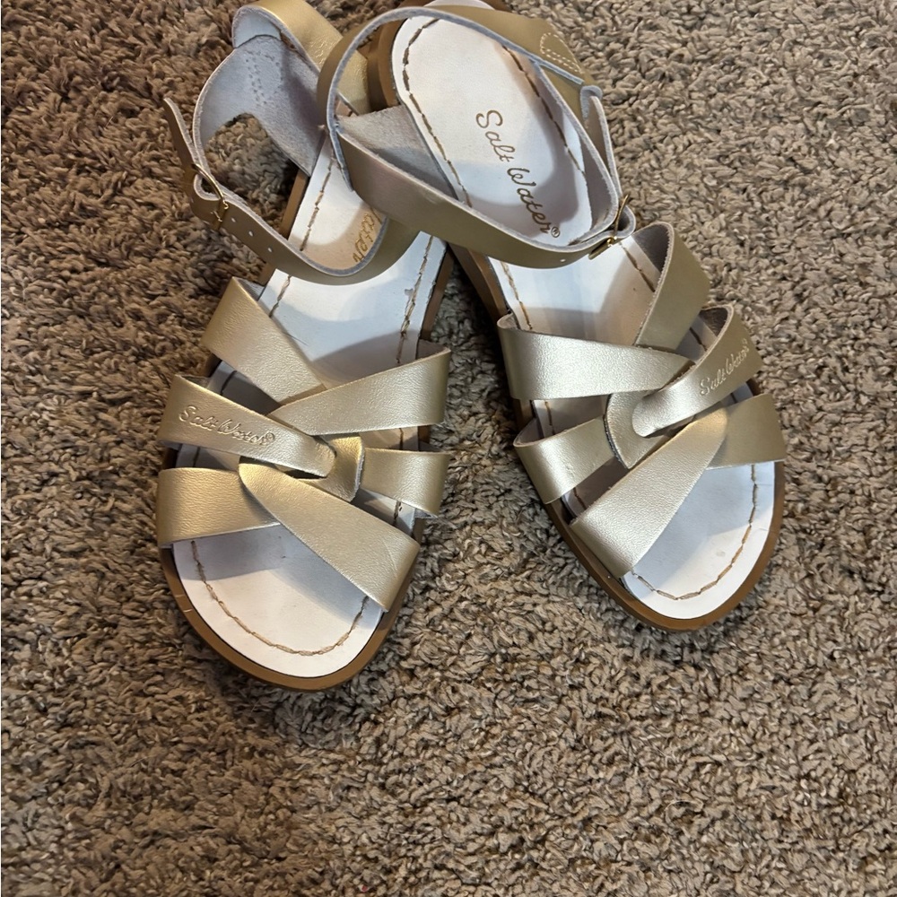 Salt Water Gold Women's Strappy Sandals - Metallic Gold